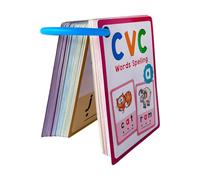 Flacshards de fonética portátiles, vista de palabras CVC, tarjetas de aprendizaje de palabras, herramienta educativa de habilidades lingüísticas para niños, ayuda para la enseñanza de idiomas