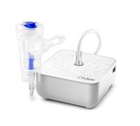 Flaem, ProfiNeb 2024 Aerosol portátil, silencioso para el cuidado bajo de las vías respiratorias, máquina de aerosol para adultos y niños, certificado MDR completo con máscaras suaves al tacto