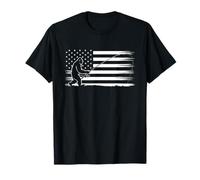 Flag De American Bigfoot T -Shirt Sasquatch Patriotic Camiseta