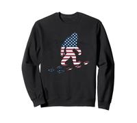 Flag De American Bigfoot T -Shirt Sasquatch Patriotic Sudadera