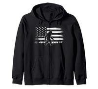 Flag De American Bigfoot T -Shirt Sasquatch Patriotic Sudadera con Capucha
