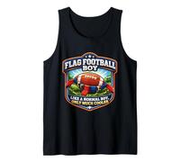 Flag Football Boy es como un Chico Normal, Solo Que es Mucho más Divertido Camiseta sin Mangas