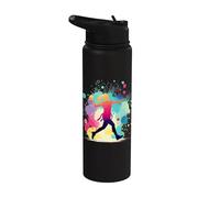 Flag Football Graphic, Niñas y Mujeres | Flag Football Stainless Steel Insulated Water Bottle