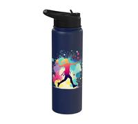 Flag Football Graphic, Niñas y Mujeres | Flag Football Stainless Steel Insulated Water Bottle