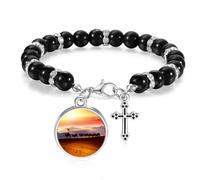 Flag Journey Silk Road Camel Desert - Pulsera de cuentas bohemias