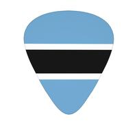 Flag of Botswana - 12 púas de guitarra por paquete, disponibles en 3 grosores diferentes, adecuadas para guitarras eléctricas, ukeleles, etc.