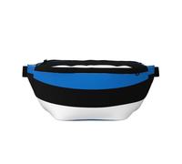 Flag of Estonia - Riñonera versátil para correr, ligera, transpirable y ajustable para viajes, ciclismo y uso diario