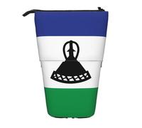 Flag of Lesotho - Estuche extensible para lápices, tela Oxford multidiseño, altura ajustable, bolsa de cosméticos multiusos