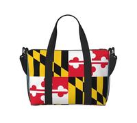 Flag of Maryland - Bolsas de viaje para mujer, duraderas, para viajes nocturnos, color negro, talla única