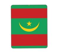 Flag of Mauritania - Alfombrilla de mouse con borde de goma, varios tamaños, 10 x 12 pulgadas, para oficina, juegos, estudio, escritorio, consola portátil