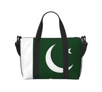 Flag Of Pakistan - Bolsa de viaje para mujer, bolsa de mano grande para fin de semana, bolsa de entrenamiento para gimnasio, bolsa de hospital para mamá, Black, Talla única
