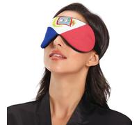 Flag of Sint Maarten Travel Essential - Antifaz para dormir con banda elástica ajustable opaca con correa ajustable, máscara para dormir para vuelo, viajes, siesta