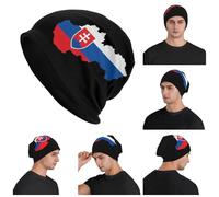 Flag of Slovakia Slovak Republic Unisex Adult Beanies Caps Knitted Bonnet Hat Warm Fashion Autumn Winter Outdoor Skullies Hats