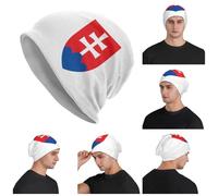 Flag of Slovakia Slovak Republic Unisex Adult Beanies Caps Knitting Bonnet Hat Warm Fashion Autumn Winter Outdoor Skullies Hats