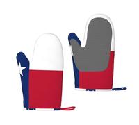 Flag of Texas - Guantes de silicona para horno, un par de guantes antideslizantes para el hogar, cocina, al aire libre, barbacoa, pan