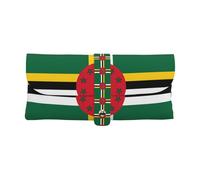 Flag of the Commonwealth of Dominica - Bolsa de cuero para gafas de sol - Bolsa suave para gafas para hombres y mujeres - Almacenamiento de vidrio portátil y fácil de viajar, color blanco, talla única