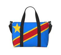 Flag of the Congo - Bolsa de viaje impermeable para gimnasio, deportes, vacaciones