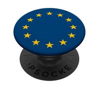 Flag of The European Union EU Europe Ring of Stars PopSockets PopGrip Adhesivo