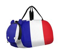 Flag Of The French Southern and Antarctic Lands - Bolsa de lona para gimnasio con compartimento para zapatos, multifuncional, para fin de semana