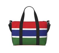 Flag of The Gambia - Bolsa de viaje impermeable para gimnasio, deportes, vacaciones