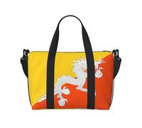Flag of the Kingdom of Bhutan - Bolsa de viaje de 40 L, con correa ajustable, ideal para gimnasio, deportes, pesca, caza, viajes