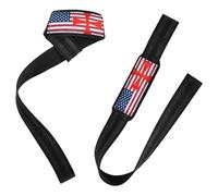 Flag Of The United States Knights Templario Cross - Correas de levantamiento de fitness acolchadas de neopreno de 26 pulgadas para levantamiento de potencia, entrenamiento de fuerza, culturismo