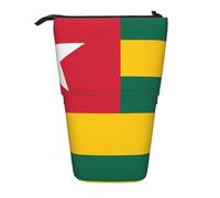 Flag of Togo - Estuche extensible para lápices, tela Oxford multidiseño, altura ajustable, bolsa de cosméticos multiusos