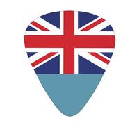 Flag of Tuvalu - Púas de guitarra resistentes al desgaste, finas, medianas, pesadas, 12 púas de guitarra, adecuadas para guitarra, bajo, guitarra eléctrica, ukelele,