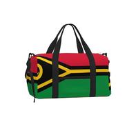 Flag of Vanuatu - Bolsa deportiva con compartimento para zapatos, ligera, para gimnasio, fin de semana para hombres y mujeres, bolsa de viaje impermeable con bolsillo húmedo