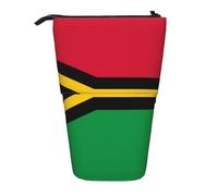 Flag of Vanuatu - Estuche extensible para lápices, tela Oxford multidiseño, altura ajustable, bolsa de cosméticos multiusos