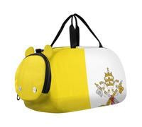 Flag Of Vatican City - Bolsa de lona para niños, con compartimento para zapatos, multifuncional, para viajes, deportes, viajes