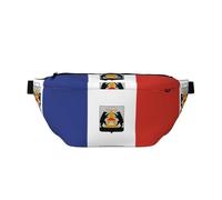 Flag Of Veliky Novgorod - Cangurera cruzada grande, regalos para disfrutar de deportes, festivales, entrenamiento, viajes, correr, casual, color negro, talla única, Black, Talla única