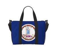 Flag of Virginia - Bolso bandolera de mano para mujer, bolso de mano informal con cremallera, adecuado para el trabajo, viajes, fitness, viajes