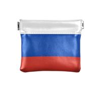 Flag Russia - Monedero de piel sintética para mujer, práctico soporte para cambio, organizador de tarjetas para mujeres y viajes, bandera de rusia, 1 size, Moderno