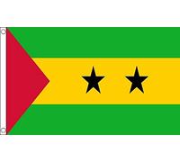 Flag Wholesaler Sao Tome and Principe Bandera, Unisex, Multicolor, Large