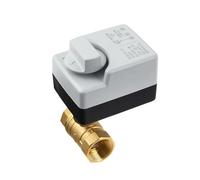 FLAGPVPAGT AC220V DC12-24V 3 Way/2 Way DN15/20/25/32/40 with Manual Switch Brass Motorized Ball Valve 3-Wire Two Control Electric Actuator(DN15,220V x 10pcs,2 ways)