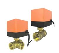 FLAGPVPAGT Actuador De Válvula Solenoide Bola Latón Con Rosca Eléctrica, CA 220 V, CC 12 V-24, DN15/DN20/DN25/DN32/DN40/DN50(DN32,DC 12-24V_3 WAYS)