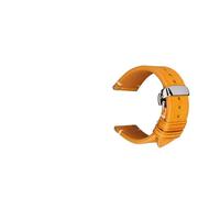 FLAGPVPAGT Correa 20mm 22mm 24mm apta for accesorios de correa reloj Panerai(YellowButterflyClasp,21mm)
