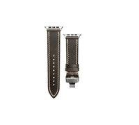 FLAGPVPAGT Correa apta for Ultra 2 49mm Band Series 9 8 7 6 5 SE 45mm 44mm 41mm 40mm correas de reloj hechas a mano(Brownish Black S,45mm 44mm)
