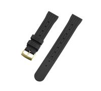 FLAGPVPAGT Correa De 20 Mm Compatible Con Pulsera Caucho S3 22(Black gold,22mm)