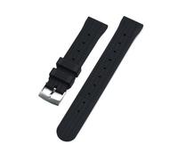FLAGPVPAGT Correa De 20 Mm Compatible Con Pulsera Caucho S3 22(Black silver,20mm)