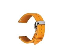 FLAGPVPAGT Correa De Reloj Apta Fit For IWC, Accesorios, Pulsera(YellowButterflyClasp,21mm)