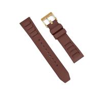 FLAGPVPAGT Correa De Reloj Caucho Fluorado 20 Mm Y 22 Apta Fit For Correas Pulseras Buceo(Brown 3,20mm)