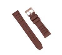 FLAGPVPAGT Correa De Reloj Caucho Fluorado 20 Mm Y 22 Apta Fit For Correas Pulseras Buceo(Brown 4,22mm)
