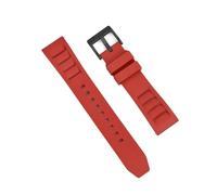 FLAGPVPAGT Correa De Reloj Caucho Fluorado 20 Mm Y 22 Apta Fit For Correas Pulseras Buceo(Red 2,20mm)