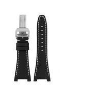 FLAGPVPAGT Correa De Reloj Cuero Y Nailon Compatible Con La Engineer Notch Serie IW500501, IW378507 IW322703, Deportiva Lona Negra(Darkblue Black)