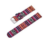 FLAGPVPAGT Correa De Reloj Nailon Étnica Multicolor 20 Mm Y 22, Lona Apta Fit For Correas(Color 2,20mm)