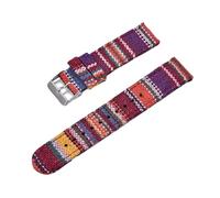 FLAGPVPAGT Correa De Reloj Nailon Étnica Multicolor 20 Mm Y 22, Lona Apta Fit For Correas(Color 6,20mm)