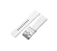 FLAGPVPAGT Correa De Reloj Universal De 22 Mm, 24 Mm, 26 Mm, 27 Mm, 28 Mm Y 30 Mm, Compatible Con Pulseras DZ4323, 7312, 7314, 1657 Y 4318.(White-steel,27mm)