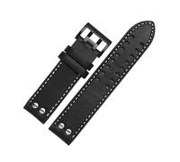 FLAGPVPAGT Correa De Repuesto Fit For Reloj Seiko, Color Caqui, Clásica, Jazz, Compatible Con Hamilton (20 Mm, 22 Mm)(Black,20mm)